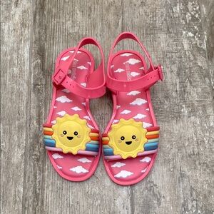 Sunny Kids Sandals - Pink and Yellow